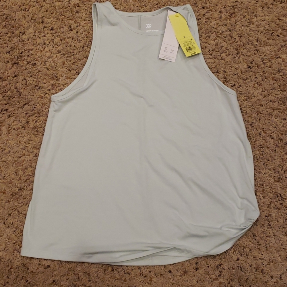 All In Motion Cropped Side Tie Muscle Tank